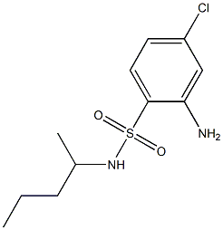2-amino-4-chloro-N-(pentan-2-yl)benzene-1-sulfonamide Structure