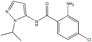 2-amino-4-chloro-N-[1-(propan-2-yl)-1H-pyrazol-5-yl]benzamide,,结构式