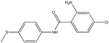 2-amino-4-chloro-N-[4-(methylsulfanyl)phenyl]benzamide