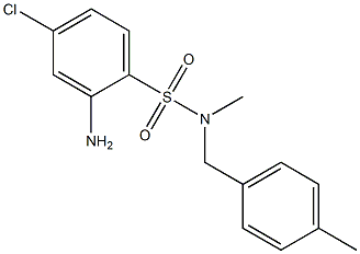  2-amino-4-chloro-N-methyl-N-[(4-methylphenyl)methyl]benzene-1-sulfonamide