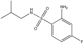 2-amino-4-fluoro-N-(2-methylpropyl)benzene-1-sulfonamide Struktur