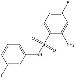 2-amino-4-fluoro-N-(3-iodophenyl)benzene-1-sulfonamide Structure