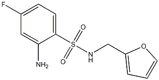 2-amino-4-fluoro-N-(furan-2-ylmethyl)benzene-1-sulfonamide