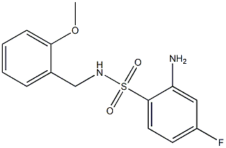 2-amino-4-fluoro-N-[(2-methoxyphenyl)methyl]benzene-1-sulfonamide