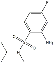  2-amino-4-fluoro-N-methyl-N-(propan-2-yl)benzene-1-sulfonamide