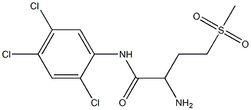 2-amino-4-methanesulfonyl-N-(2,4,5-trichlorophenyl)butanamide Structure