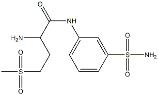 2-amino-4-methanesulfonyl-N-(3-sulfamoylphenyl)butanamide