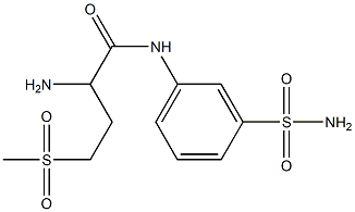  2-amino-4-methanesulfonyl-N-(3-sulfamoylphenyl)butanamide