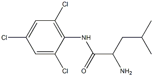 2-amino-4-methyl-N-(2,4,6-trichlorophenyl)pentanamide|