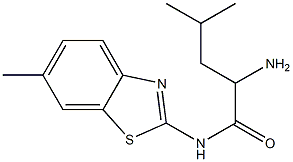 2-amino-4-methyl-N-(6-methyl-1,3-benzothiazol-2-yl)pentanamide