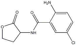 2-amino-5-chloro-N-(2-oxooxolan-3-yl)benzamide Structure