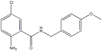2-amino-5-chloro-N-[(4-methoxyphenyl)methyl]benzamide,,结构式