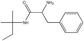 2-amino-N-(1,1-dimethylpropyl)-3-phenylpropanamide 结构式
