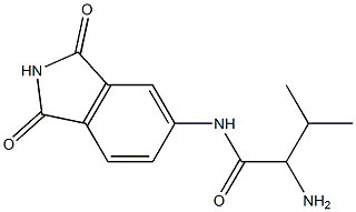 2-amino-N-(1,3-dioxo-2,3-dihydro-1H-isoindol-5-yl)-3-methylbutanamide Structure