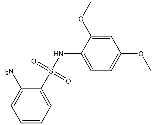 2-amino-N-(2,4-dimethoxyphenyl)benzene-1-sulfonamide Structure