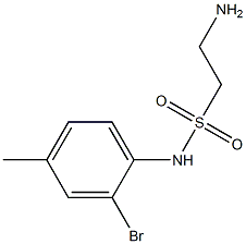 2-amino-N-(2-bromo-4-methylphenyl)ethane-1-sulfonamide|