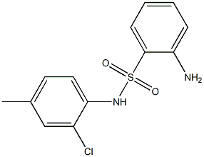 2-amino-N-(2-chloro-4-methylphenyl)benzene-1-sulfonamide Structure