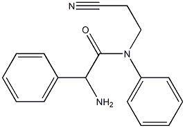 2-amino-N-(2-cyanoethyl)-N,2-diphenylacetamide Structure