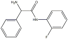 2-amino-N-(2-fluorophenyl)-2-phenylacetamide 结构式