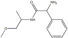 2-amino-N-(2-methoxy-1-methylethyl)-2-phenylacetamide,,结构式