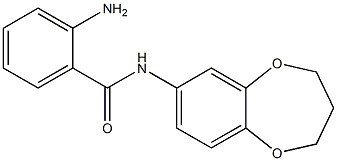 2-amino-N-(3,4-dihydro-2H-1,5-benzodioxepin-7-yl)benzamide,,结构式