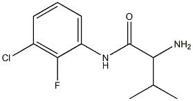 2-amino-N-(3-chloro-2-fluorophenyl)-3-methylbutanamide Structure