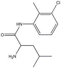 2-amino-N-(3-chloro-2-methylphenyl)-4-methylpentanamide Structure