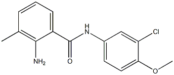 2-amino-N-(3-chloro-4-methoxyphenyl)-3-methylbenzamide