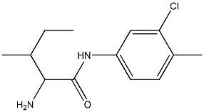 2-amino-N-(3-chloro-4-methylphenyl)-3-methylpentanamide Structure