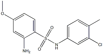 2-amino-N-(3-chloro-4-methylphenyl)-4-methoxybenzene-1-sulfonamide Structure