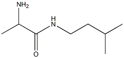 2-amino-N-(3-methylbutyl)propanamide 结构式