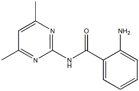 2-amino-N-(4,6-dimethylpyrimidin-2-yl)benzamide 结构式