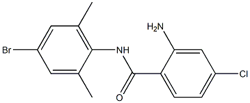 2-amino-N-(4-bromo-2,6-dimethylphenyl)-4-chlorobenzamide,,结构式