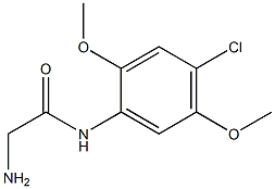 2-amino-N-(4-chloro-2,5-dimethoxyphenyl)acetamide Structure