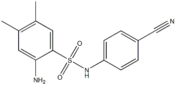 2-amino-N-(4-cyanophenyl)-4,5-dimethylbenzene-1-sulfonamide|