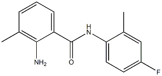 2-amino-N-(4-fluoro-2-methylphenyl)-3-methylbenzamide 结构式