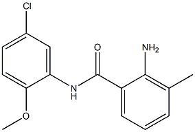 2-amino-N-(5-chloro-2-methoxyphenyl)-3-methylbenzamide Struktur