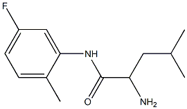 2-amino-N-(5-fluoro-2-methylphenyl)-4-methylpentanamide