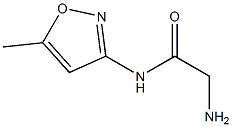 2-amino-N-(5-methylisoxazol-3-yl)acetamide 结构式