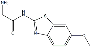 2-amino-N-(6-methoxy-1,3-benzothiazol-2-yl)acetamide,,结构式