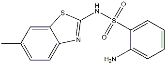 2-amino-N-(6-methyl-1,3-benzothiazol-2-yl)benzene-1-sulfonamide Structure