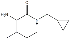 2-amino-N-(cyclopropylmethyl)-3-methylpentanamide Structure