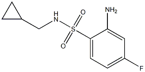 2-amino-N-(cyclopropylmethyl)-4-fluorobenzene-1-sulfonamide