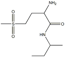 2-amino-N-(sec-butyl)-4-(methylsulfonyl)butanamide 化学構造式