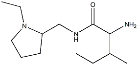 2-amino-N-[(1-ethylpyrrolidin-2-yl)methyl]-3-methylpentanamide,,结构式