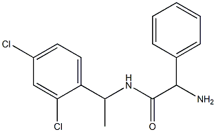 2-amino-N-[1-(2,4-dichlorophenyl)ethyl]-2-phenylacetamide Structure