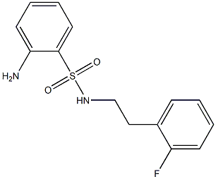 2-amino-N-[2-(2-fluorophenyl)ethyl]benzene-1-sulfonamide Struktur