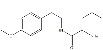 2-amino-N-[2-(4-methoxyphenyl)ethyl]-4-methylpentanamide Structure