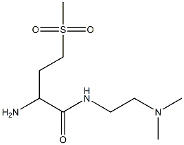 2-amino-N-[2-(dimethylamino)ethyl]-4-(methylsulfonyl)butanamide Structure