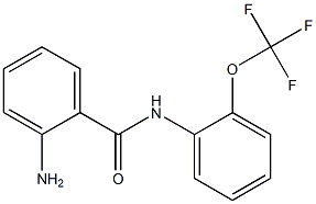 2-amino-N-[2-(trifluoromethoxy)phenyl]benzamide,,结构式